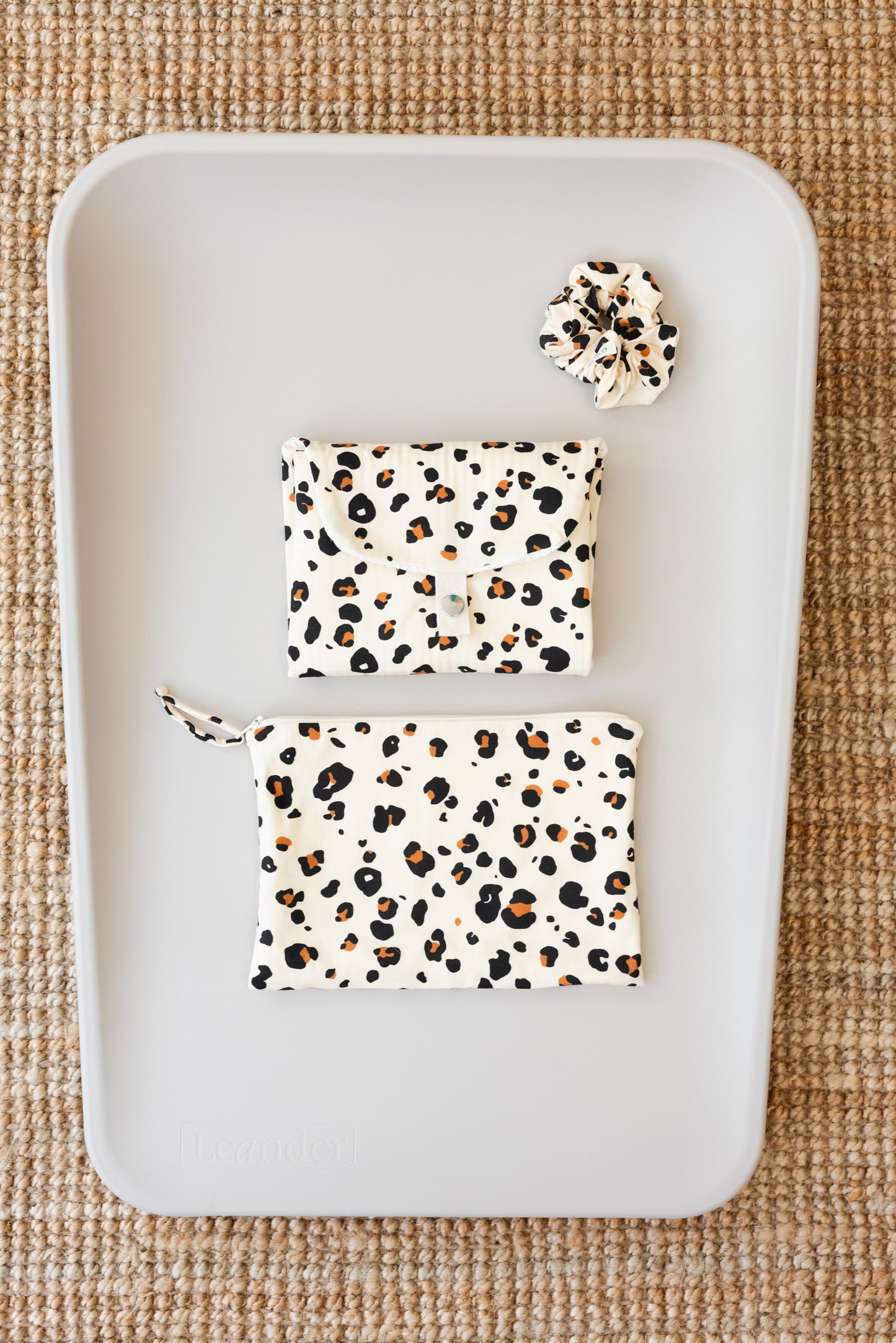 DUO Pochette + Tapis à langer BLOOM & JAVA