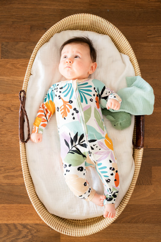 Pyjama gaze de coton bebe - grenouillère bebe terracotta – Tichoups.